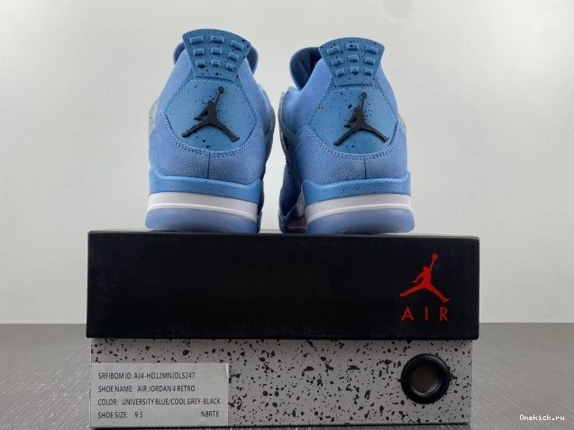 One Kick (PE) Retro UNC HO12MNJDLS247 Jordan 4 0814